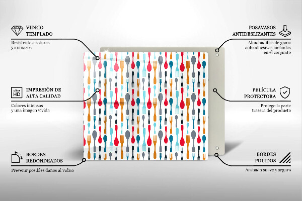 Krycia doska na sporák Ilustrácia lyžice