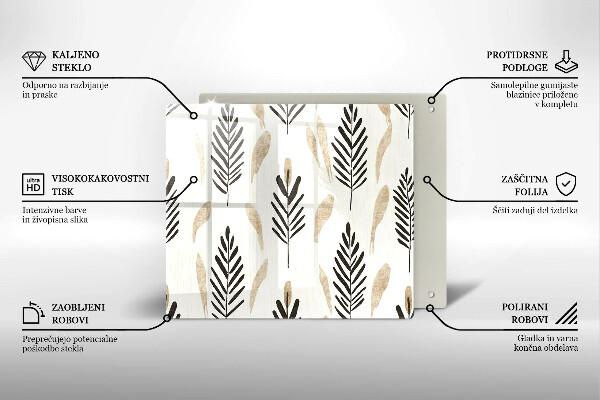 Krycia doska na sporák Boho rastliny