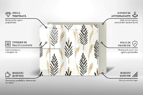 Krycia doska na sporák Boho rastliny