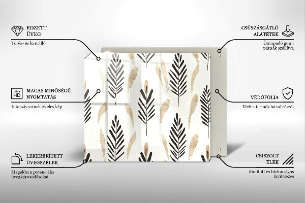 Krycia doska na sporák Boho rastliny