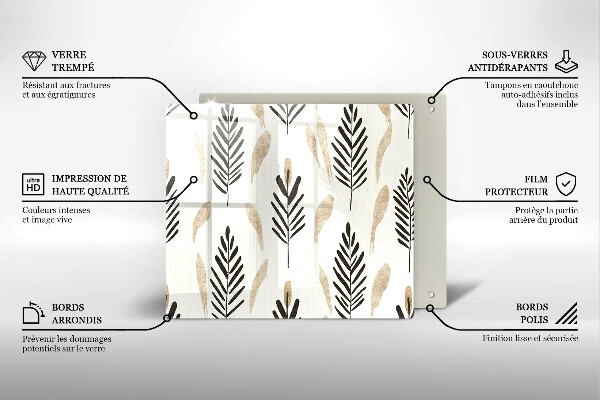 Krycia doska na sporák Boho rastliny