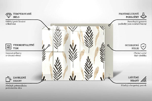 Krycia doska na sporák Boho rastliny