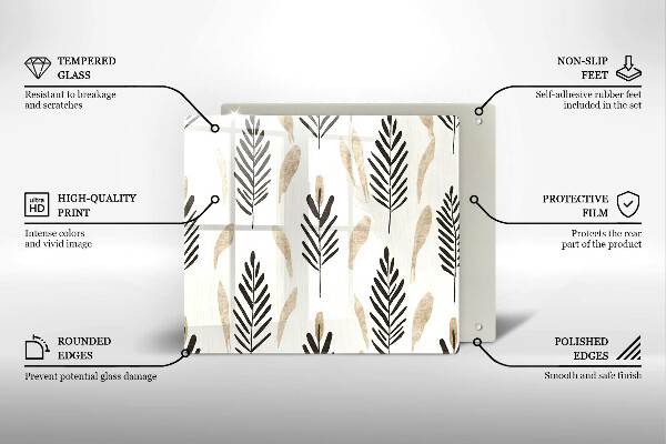 Krycia doska na sporák Boho rastliny