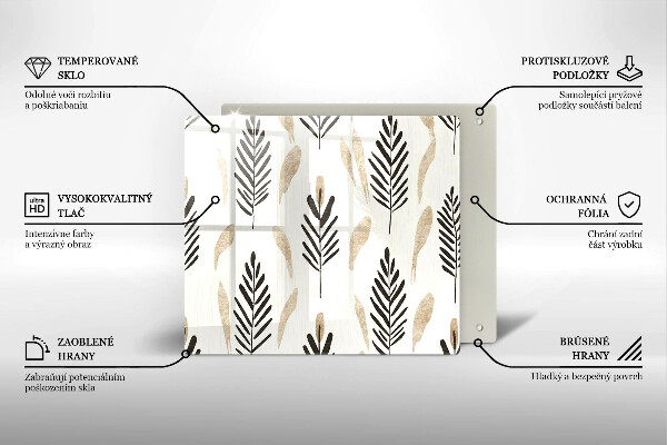 Krycia doska na sporák Boho rastliny