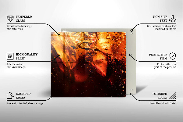 Krycia doska na sporák Kolový nápoj s ľadom