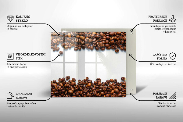 Krycia doska na sporák Kávové zrná
