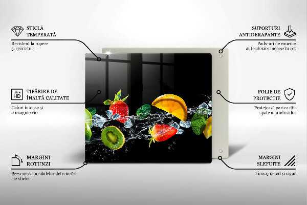 Krycia doska na sporák Ovocie vo vode
