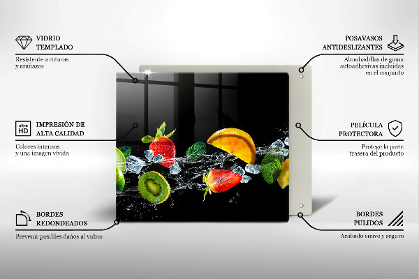 Krycia doska na sporák Ovocie vo vode