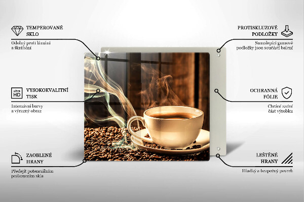Krycia doska na sporák Šálka a kávové zrná
