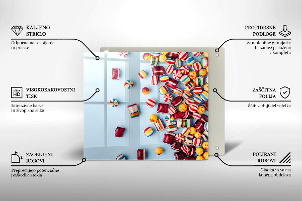 Krycia doska na sporák Farebné cukríky