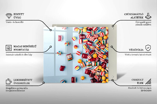 Krycia doska na sporák Farebné cukríky