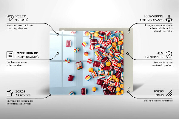 Krycia doska na sporák Farebné cukríky