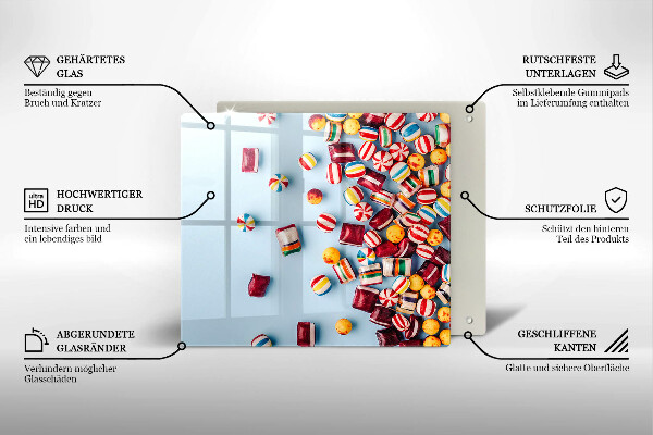 Krycia doska na sporák Farebné cukríky