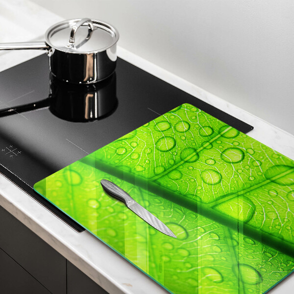 Sklo za varnú dosku Detailný záber na list