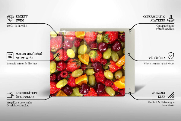 Sklo za varnú dosku Letné ovocie