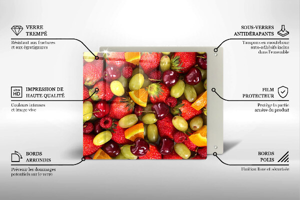 Sklo za varnú dosku Letné ovocie