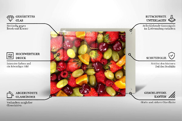 Sklo za varnú dosku Letné ovocie