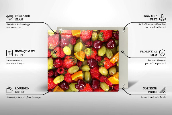 Sklo za varnú dosku Letné ovocie