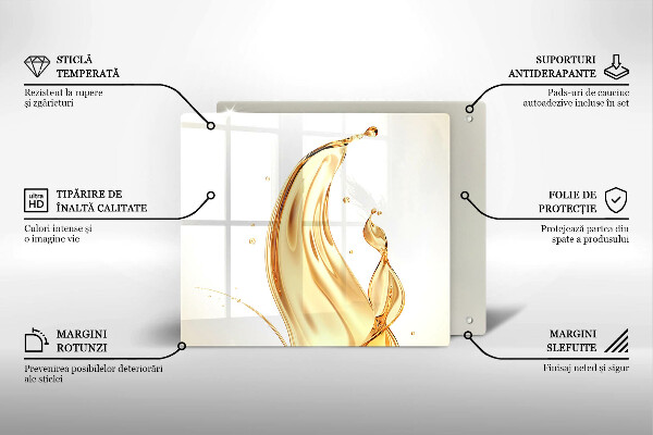 Sklo za varnú dosku olivový olej