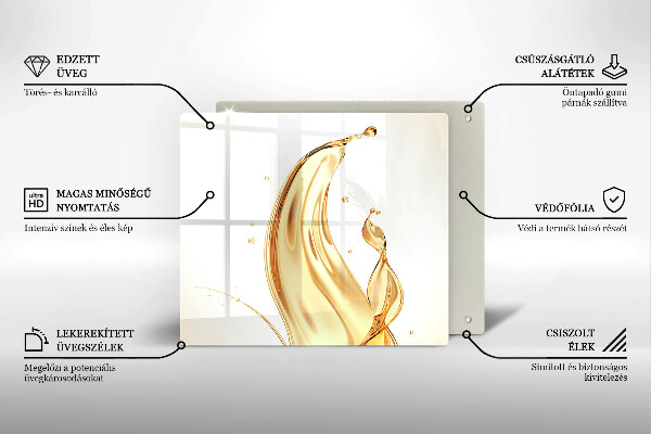 Sklo za varnú dosku olivový olej