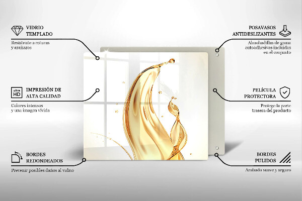 Sklo za varnú dosku olivový olej