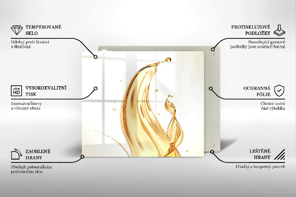 Sklo za varnú dosku olivový olej