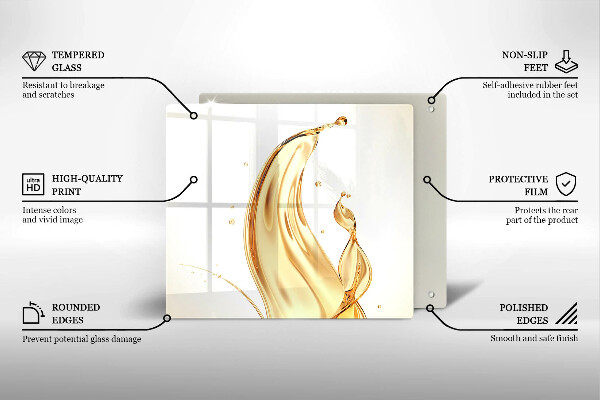 Sklo za varnú dosku olivový olej