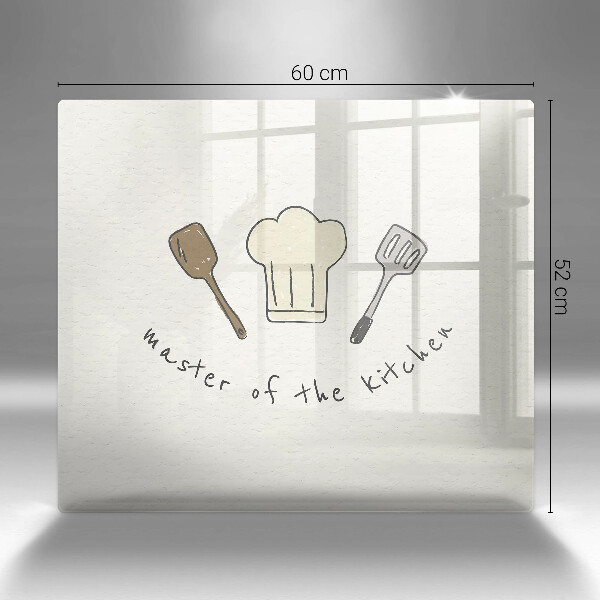 Sklenený kryt za sporák Master of the Kitchen