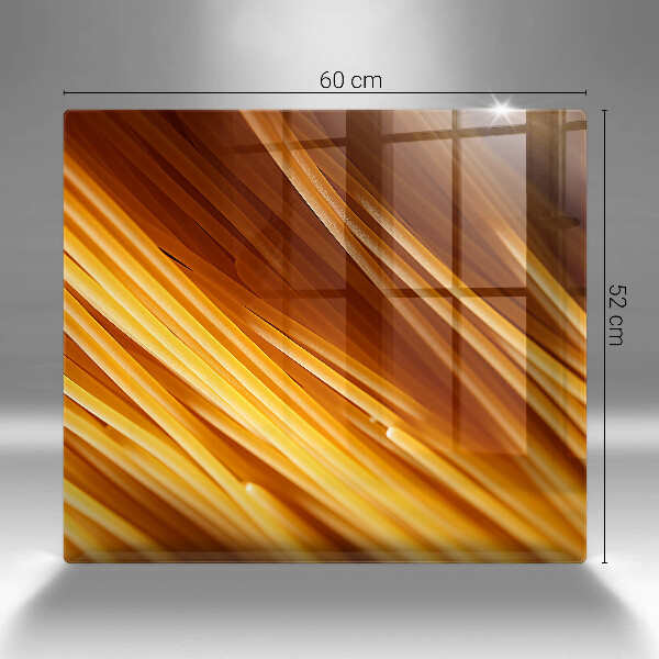 Sklenený kryt za sporák Špagetové cestoviny