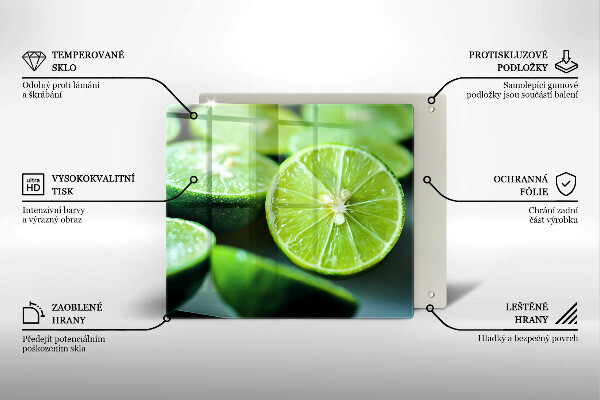 Krycia doska na sporák Limetkový citrus