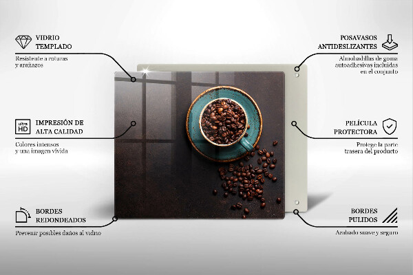 Krycia doska na sporák Šálka kávových zŕn