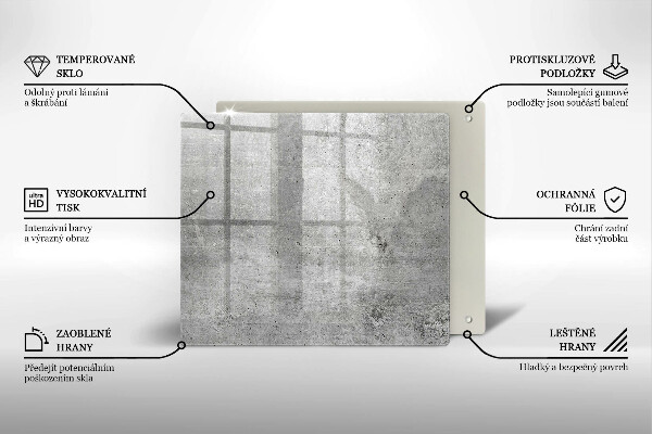 Krycia doska na sporák Betónová textúra