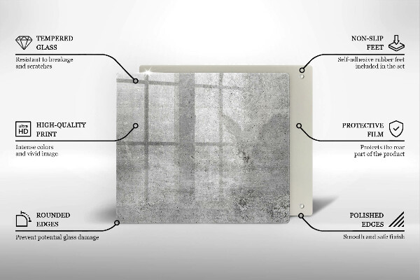 Krycia doska na sporák Betónová textúra