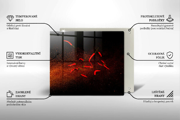 Krycia doska na sporák Horúce čili papričky