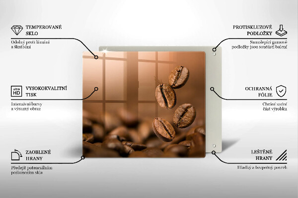 Krycia doska na sporák Kávové zrná