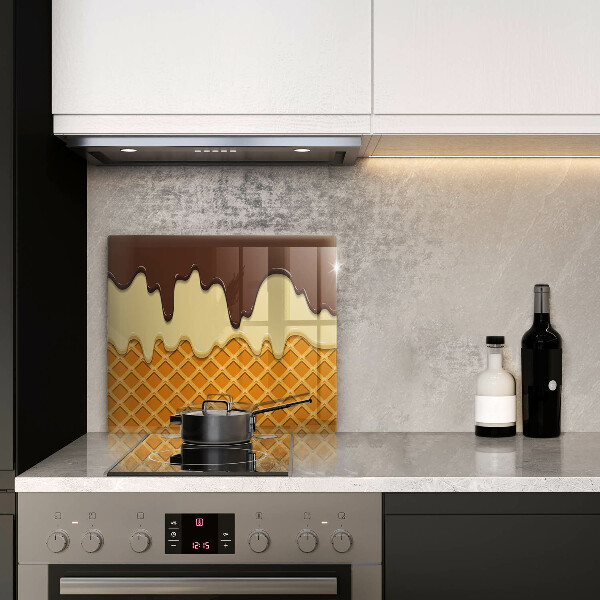 Krycia doska na sporák Ilustrácia kornútok zmrzliny