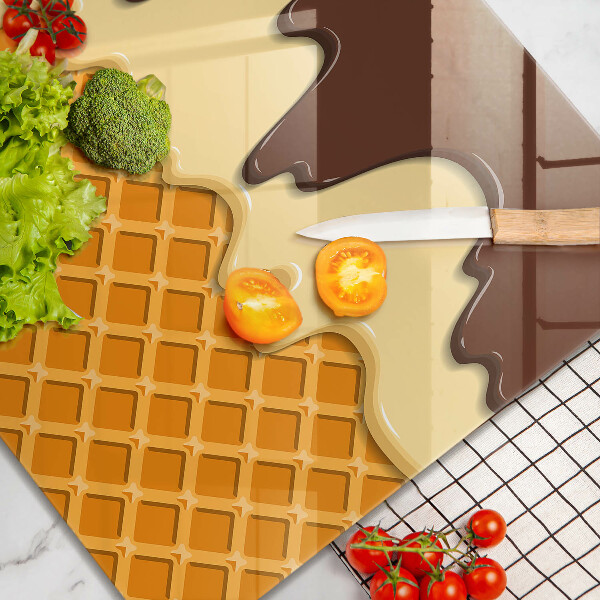 Krycia doska na sporák Ilustrácia kornútok zmrzliny