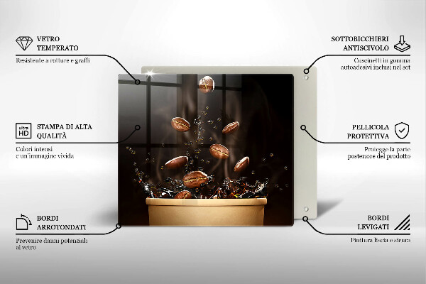 Krycia doska na sporák Horúce kávové zrná