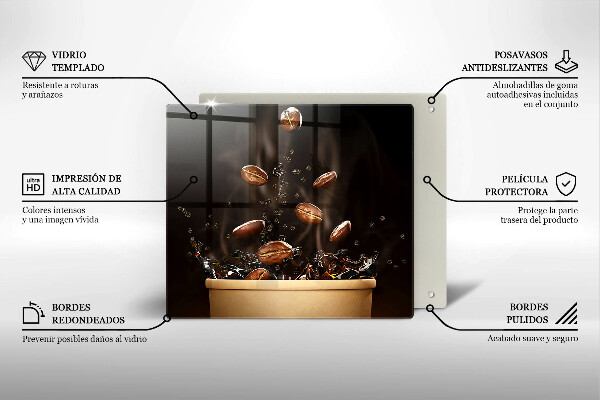 Krycia doska na sporák Horúce kávové zrná