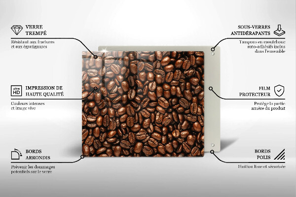 Krycia doska na sporák Kávové zrná