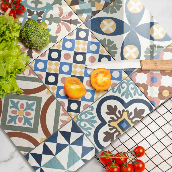 Kryt na indukčnú dosku Dekoratívne dlaždice