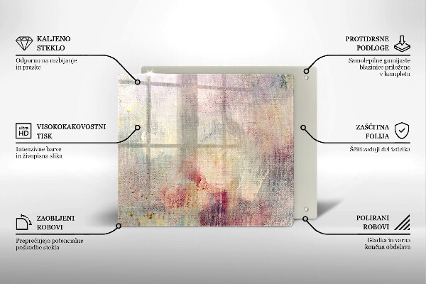 Kryt na indukčnú dosku Maľovanie textúry pozadia