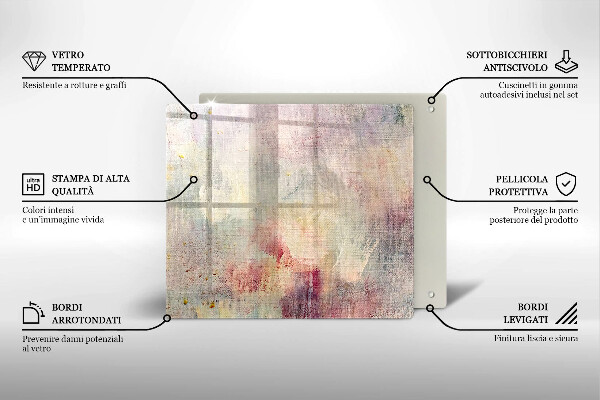 Kryt na indukčnú dosku Maľovanie textúry pozadia