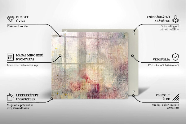 Kryt na indukčnú dosku Maľovanie textúry pozadia