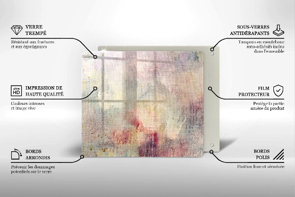 Kryt na indukčnú dosku Maľovanie textúry pozadia