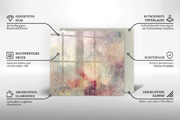 Kryt na indukčnú dosku Maľovanie textúry pozadia