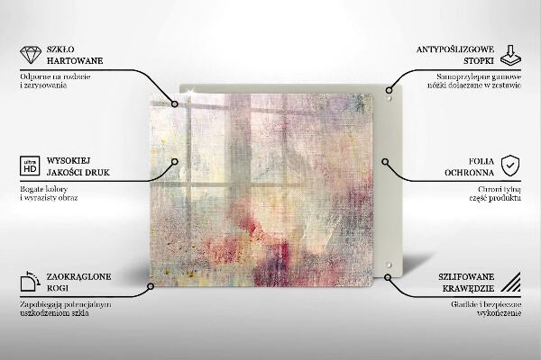 Kryt na indukčnú dosku Maľovanie textúry pozadia