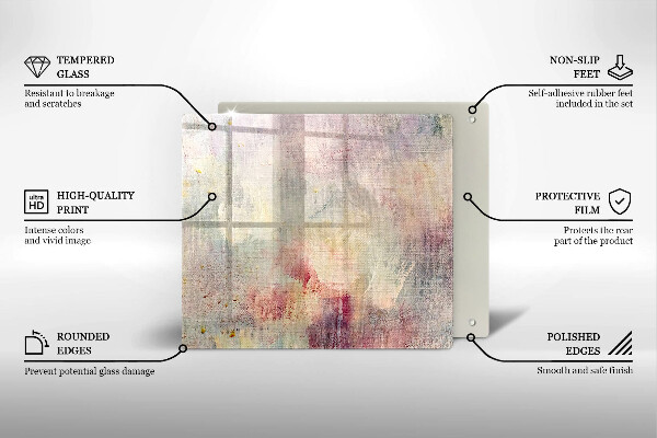 Kryt na indukčnú dosku Maľovanie textúry pozadia