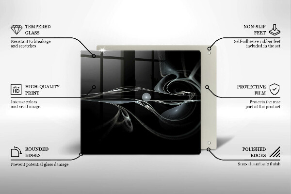 Sklo za varnú dosku Moderná abstrakcia