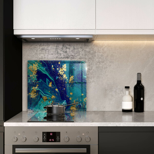 Kryt na indukčnú dosku Abstrakcia so zlatom